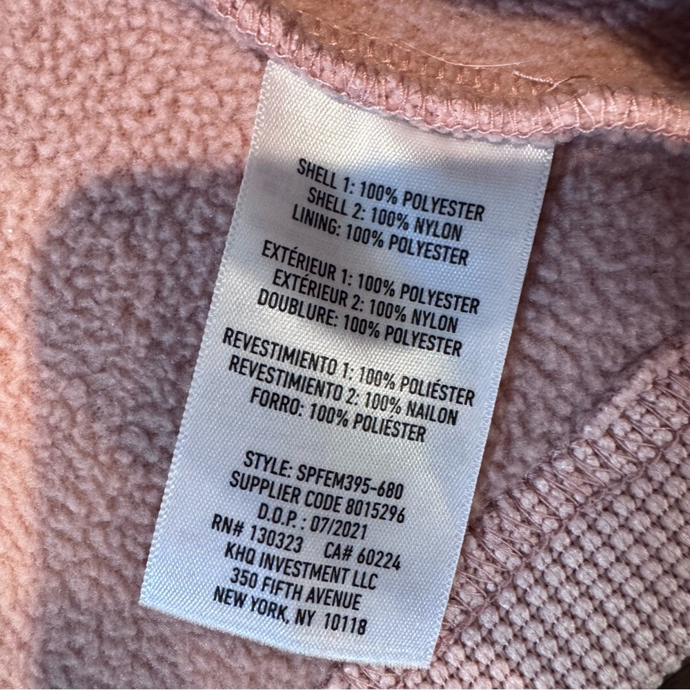 Spyder Nova Full Zip Hybrid Light Pink Quilted Jacket, Size S/P/P - Picture 10 of 13